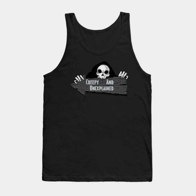 grim reaper C.A.U (creepy and unexplained) Tank Top by Creepy And Unexplained